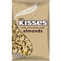 HERSHEY'S KISSES Milk Chocolate with Almonds Candy Bulk Bag 60 oz