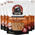 Kodiak Cakes Granola Salted Caramel High Protein 100% Whole Grains (Pack of 5 pouches)