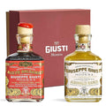 Giusti Balsamic Vinegar of Modena Gift Set – Gran Deposito Aceto Balsamico di Modena and White Balsamic Vinegar-Based Condiment Box Set Italian Gifts – 2 x 8.45 fl oz (2 x 250 ml)