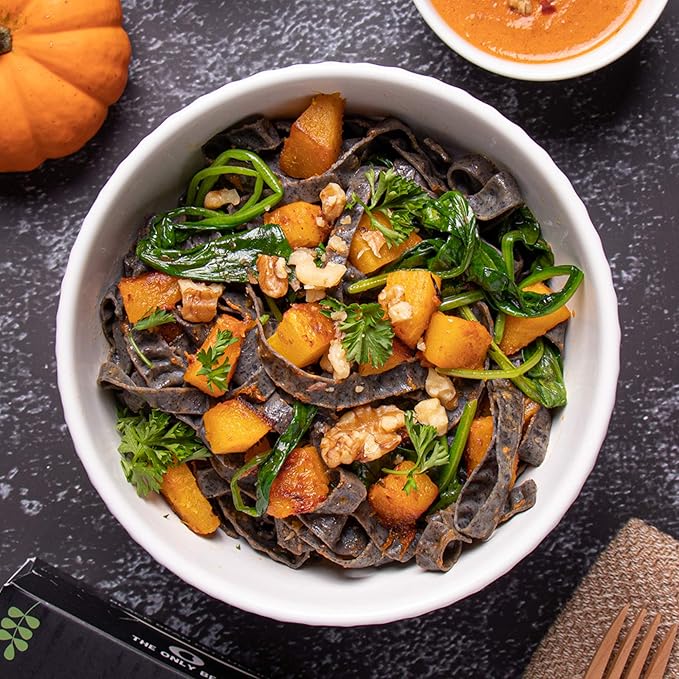 The Only Bean - Organic Black Bean Fettuccine Pasta - High Protein Keto Friendly Gluten-Free Vegan Non-GMO Kosher Low Carb Plant-Based Bean Noodles - 8 oz (6 Pack)