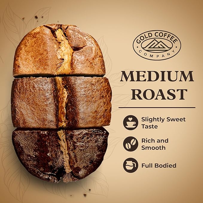 Gold Coffee Bundle | Kanaloa &amp Blue Mountain Medium Roast Whole Bean |100% Arabica Coffee 1 lb. (Pack of 2)