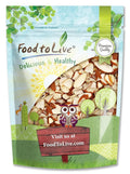 Food to Live California Natural Sliced Almonds 3 Pounds – Raw Unblanched Almond Nuts Kosher Vegan Keto Bulk. High in Protein Dietary Fiber Vitamin E. Great for Desserts Salads Granola