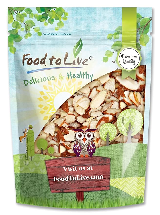 Food to Live California Natural Sliced Almonds 4 Pounds – Raw Unblanched Almond Nuts Kosher Vegan Keto Bulk. High in Protein Dietary Fiber Vitamin E. Great for Desserts Salads Granola