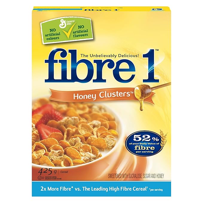 Fibre 1 Honey Cluster Cereal 425g/15oz.