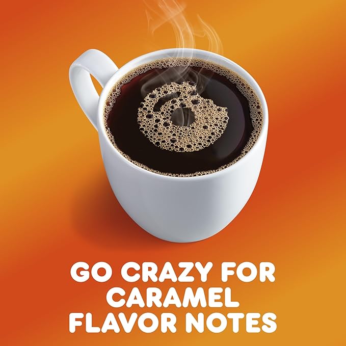 Dunkin' Caramel Me Crazy Flavored Ground Coffee11 Ounces(Pack of 2)