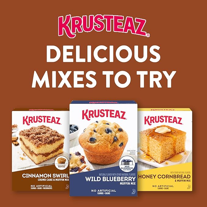 Krusteaz Cinnamon Swirl Crumb Cake &amp Muffin Mix 12 Count (Pack of 1)