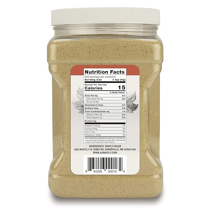 Pure Maple Sugar - 48 Oz - A&ampA Maple