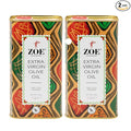 ZOE Extra Virgin Olive Oil 1-Liter Tins (Pack of 2)