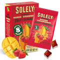 SOLELY - Organic Mango &amp Strawberry Whole Fruit Gummies (Pack of 8 Boxes 5 Bags per Box) - Real Fresh Fruit - Healthy Snacks for Adults &amp Kids - Non GMO Vegan Snacks Shelf Stable - 40 Bags