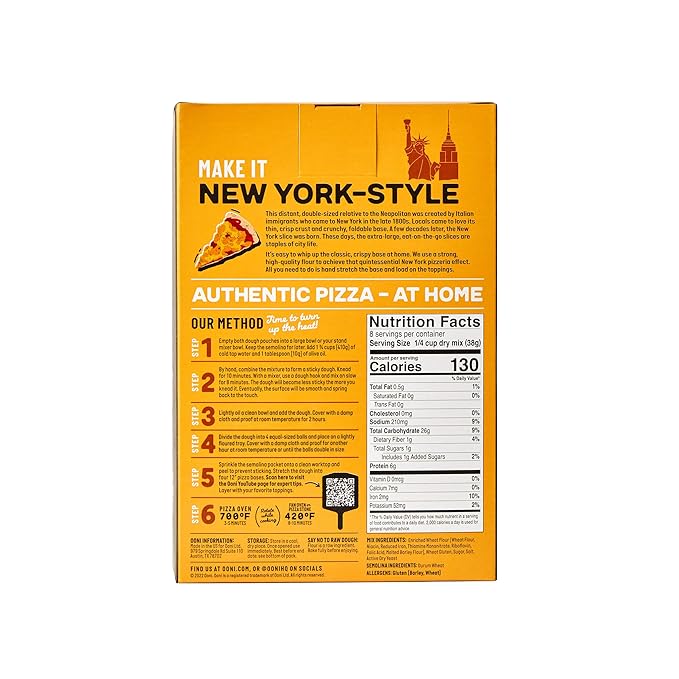 Ooni Pizza Dough Mix Bundle - 4 x Neapolitan Style &amp 4 x New York 8.8 oz Dough Balls