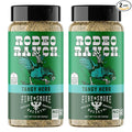 Fire &amp Smoke Society Rodeo Ranch Chicken Seasoning | BBQ Seasonings and Rubs for Smoking | Chicken Pork Fish Vegetables | Buttermilk Dill Parsley Chives | Large (2-Pack)