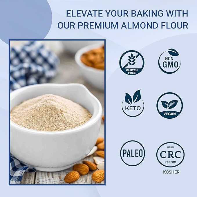 Wellbee's Almond Flour Extra Fine Gluten Free Blanched Low Carb All Purpose 2 lbs