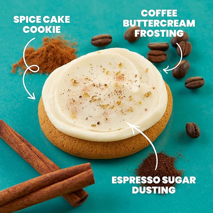 Cheryl's Cookies® Frosted Pumpkin Spice Latte Cookie Flavor Box – Fall Inspired Individually Wrapped Gourmet &amp Fresh Delivery – Seasonal Cookies Autumn Treat Gift for Pumpkin Spice Lovers