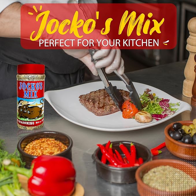 Jocko's Mix Santa Maria Style Seasoning - 15.3oz Bottle Of Tri-Tip Steak Pork and Chicken Seasoning - Santa Maria Grill - Jocko's Mix for Meat Seafood Stew &amp Vegetables