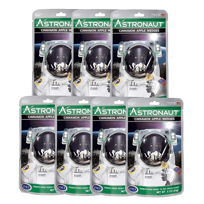 7 X Astronaut Food Cinnamon Apple Wedges
