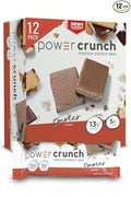 Power Crunch Protein Wafer Bars High Protein Snacks with Delicious Taste S'Mores 1.4 Ounce (12 Count)