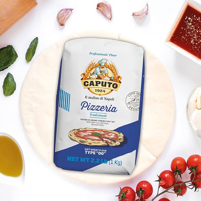 Mulino Caputo 00 Pizzeria Flour - 1-kilo bag (Pack of 4)
