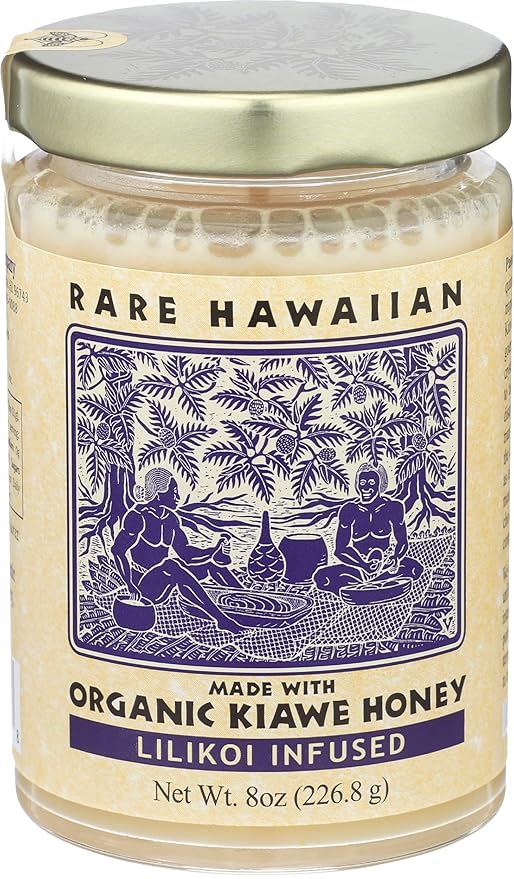 Rare Hawaiian Honey White W Hawaiian Lilikoi 8 Ounce