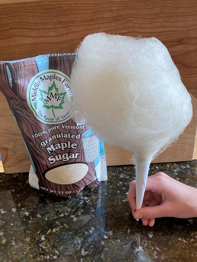 Vermont Pure Powdered Granulated Organic Maple Sugar Good Cause Made in the USA from Middle Maples Farm - 2lb resealable pouch Raw Unrefined Non-GMO Gluten Free Nut-Free No Preservatives Veg