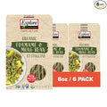 Explore Cuisine Organic Edamame &amp Mung Bean Fettuccine -Easy-to-Make Pasta - High in Fiber and Plant-Based Protein - Non-GMO Gluten Free Vegan 8 oz (Pack of 6)