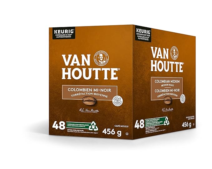 48 Pack Single Serve Van Houtte Medium Columbian Roast K-Cup Pods