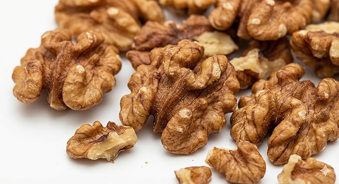 Dry Roasted California Walnut Halves &amp Pieces Unsalted Non-GMO Vegan Snack Bulk 35 lb (35 Pounds) Case for Baking Foodservice and Wholesale Use