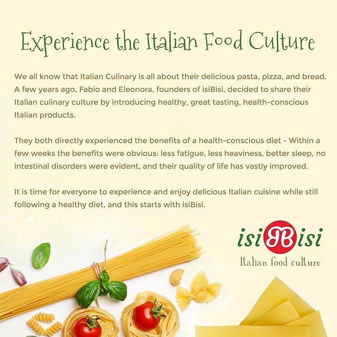 isiBisi Gluten-Free Lasagna Pasta 2-Pack - Vegan Non-GMO Made in Italy (10.69 oz.)