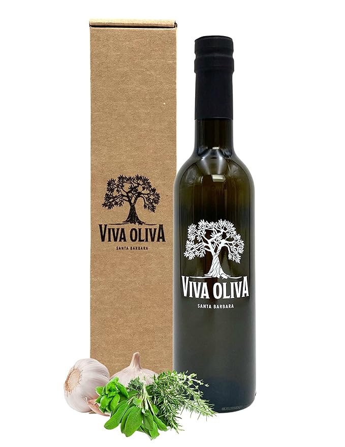 Viva Oliva Tuscan Herb Infused Olive Oil - 375ml (12.7oz) - Premium Quality - 100% Natural - Made with Ultra Premium Extra Virgin Olive Oil