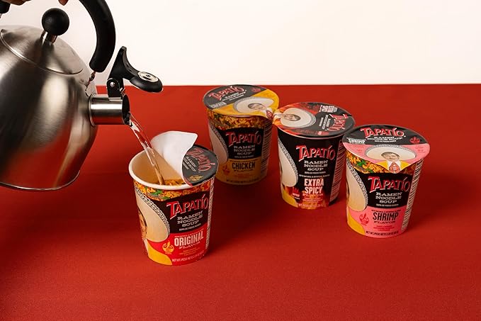 Tapatio Spicy Ramen Noodle Soup Cup - Extra Spicy Flavor - 2.29 Oz (Bulk Case of 12)