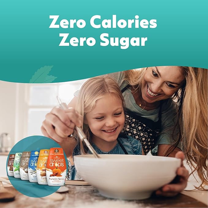 SweetLeaf Sweet Drops - Flavored Stevia Liquid Sweetener Stevia Extract Zero Calories Gluten Free Keto Friendly Non GMO Natural Flavor Sugar Alternative - Variety Pack 1.7 Fl Oz (Pack of 4)