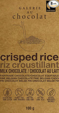Jelina's Milk Chocolate Bar Crisped Rice 3.35 Ounce (Pack of 8)