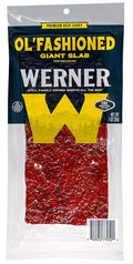 Werner Ol’ Fashioned Beef Jerky Slab Pack of 15-1 Ounce Individually Wrapped Meat Snacks