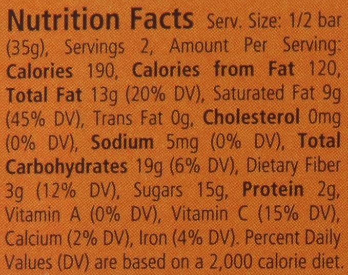 Seattle Chocolates Bar Orange Appeal 2.5-Ounce (Pack of 12)