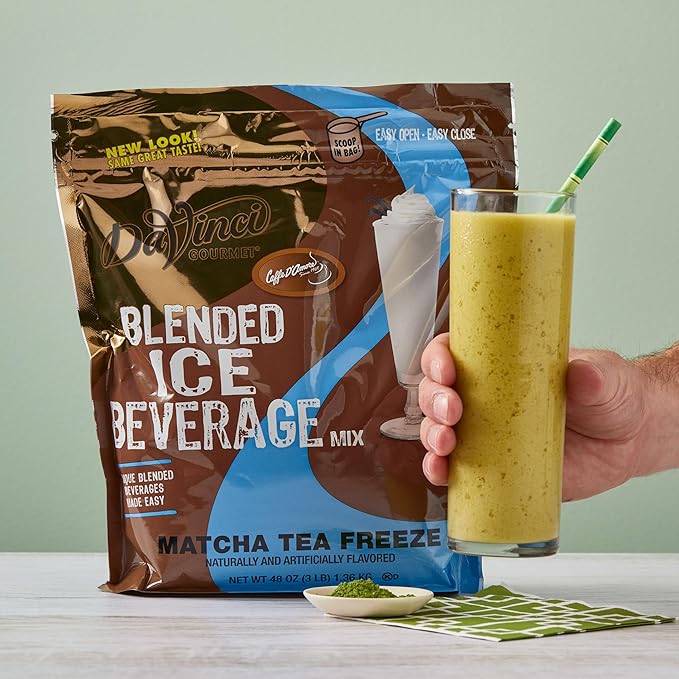 DaVinci Gourmet Matcha Green Tea Smoothies Blended Drink Mix 3 Pounds