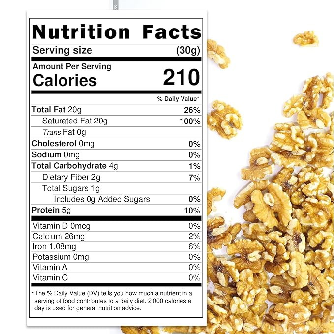 Trends Walnut Halves – Fresh Raw &amp Natural Perfect for Baking Snacking and Cooking (3 LBS)