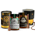 Ellora Farms Organic Raw Greek Honey Bundle – Wild Thyme &amp Pine-Thyme Award-Winning Pure Unfiltered Cold-Pressed Additive-Free Gift Pack with Wooden Dipper – 2 x 450g