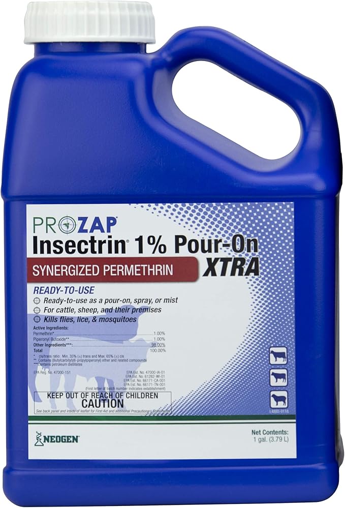 Prozap Insectrin 1% Pour-On Xtra 1 Gallon