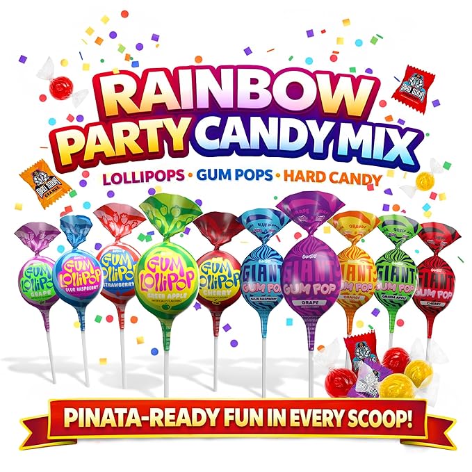 Candy Bulk - 8 Pound Candy Mix - Big Bulk Candies for Pinatas Gifting Birthdays Offices Gift