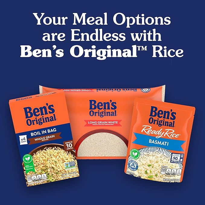 BEN'S ORIGINAL Long Grain Rice and Wild Rice Fast Cook Rice 6.2 OZ Box (Pack of 12)
