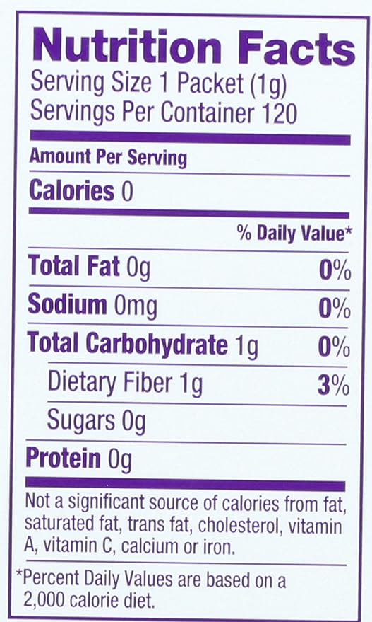 Wholesome Sweeteners Organic Stevia 1 Gram Packets 120 Count 1 Case (Packaging May Vary)