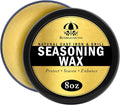 Bumblechutes 8 oz Natural Cast Iron Seasoning Wax Skillet Grill Conditioning &amp Maintenance Carbon Steel Seasoning Wax Rust Protection Nonstick Cast Iron Season Oil With USA Beeswax Organic Oi