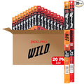 Jack Link's WILD Snack Sticks Original and Hot Variety Pack - Protein Snack Sticks with 5g of Protein per Serving Keto Friendly Individually Wrapped - 1.0 Oz. (Pack of 20)