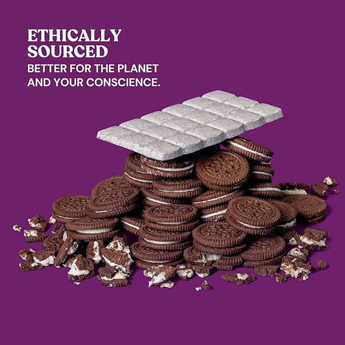 7th Heaven Vegan Oat Milk Chocolate Bar Variety Pack Classic Chocolate Sea Salt Caramel Cookies &amp Cream Hazelnut Crunch &amp Peanut Butter Cream (3.5oz Full Size Candy Bars - 5 Packs) - Perf