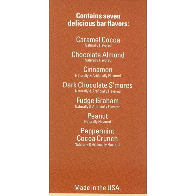 Nutmeg State Nutrition High Protein Bars 7 Servings Per Box (1 Box (7 Servings) Variety 15g (Chocolate Almond Caramel Cocoa Cinnamon Dark Chocolate S'mores Fudge Graham Peanut Peppermint Cocoa