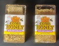 2 Pack Comb Honey 5 oz in Clear Cassette Gift Box Raw Pure Natural - From Georgia Wildflowers