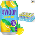 Swoon Lemon Tea - Sugar Free Low Carb Paleo-Friendly Gluten Free - Flavored Keto Drinks Made with Organic Black Tea and Sweetened by Monk Fruit and Stevia (Pack of 12)