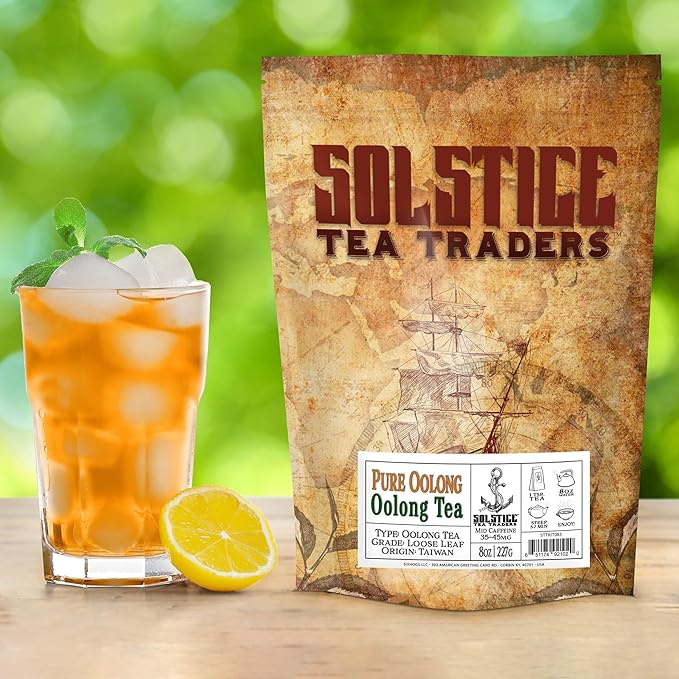 Solstice Oolong Loose Leaf Tea (8-Ounce Bulk) Formosa Standard Taiwan Pure Oolong Tea