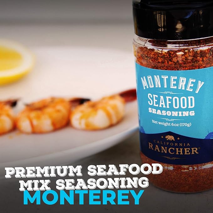 California Rancher - Santa Maria Seasoning Monterey Seafood Seasoning and Oaky &amp Smoky Bbq Dry Rub Gluten-free Bbq Rubs and Spices for Smoking