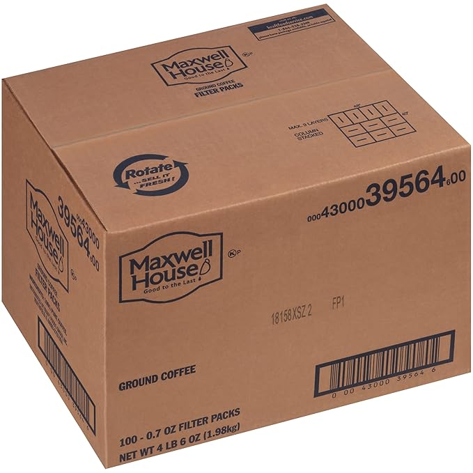 Maxwell House Ground Coffee Filter Packs (100 ct Pack)