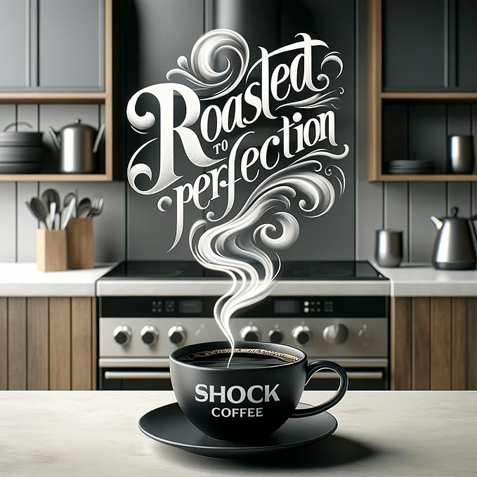 Shock Coffee Whole Bean The Strongest Caffeinated All-Natural Coffee Up to 50% more Caffeine. 3 LB